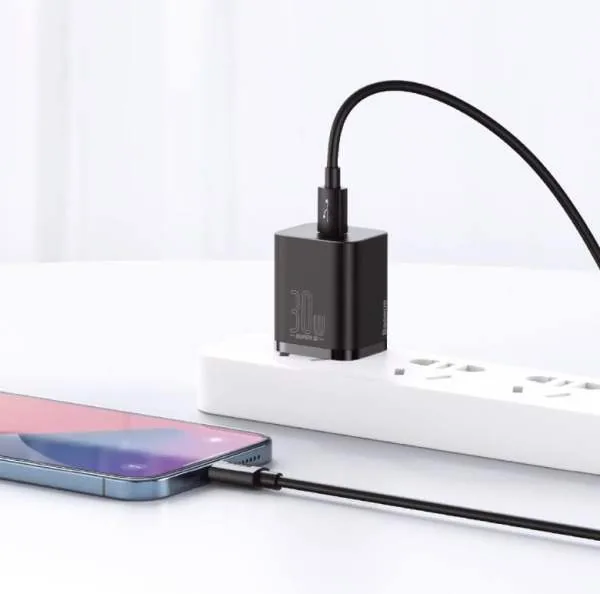 Baseus Super Si Quick Charger IC 30W CN Black for Sale in Pakistan