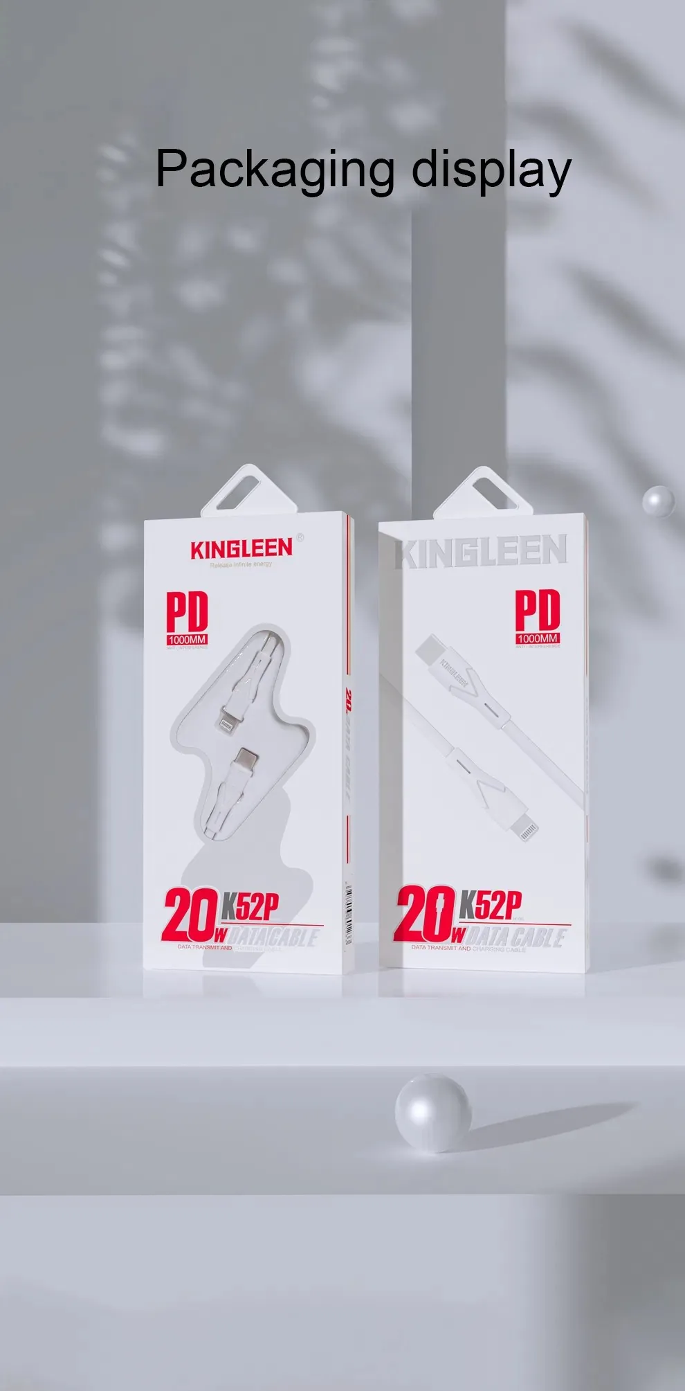 KINGLEEN TYPE C TO IPHONE PD DATA CABLE K15 for Sale in Pakistan
