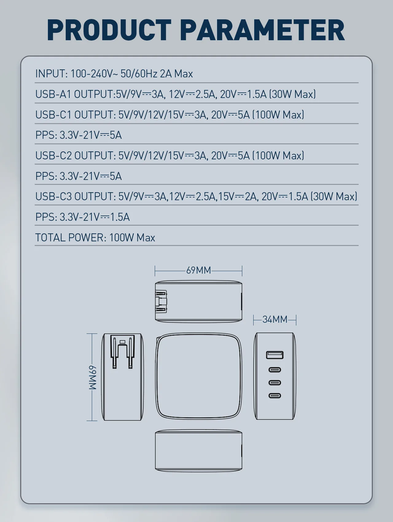 LDNIO 100W GaN Super Fast Charger Q408 for Sale in Pakistan
