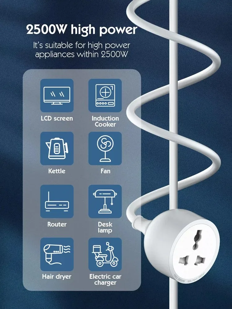 LDNIO 1AC Outlet Universal Extension Power Socket SC1017 for Sale in Pakistan