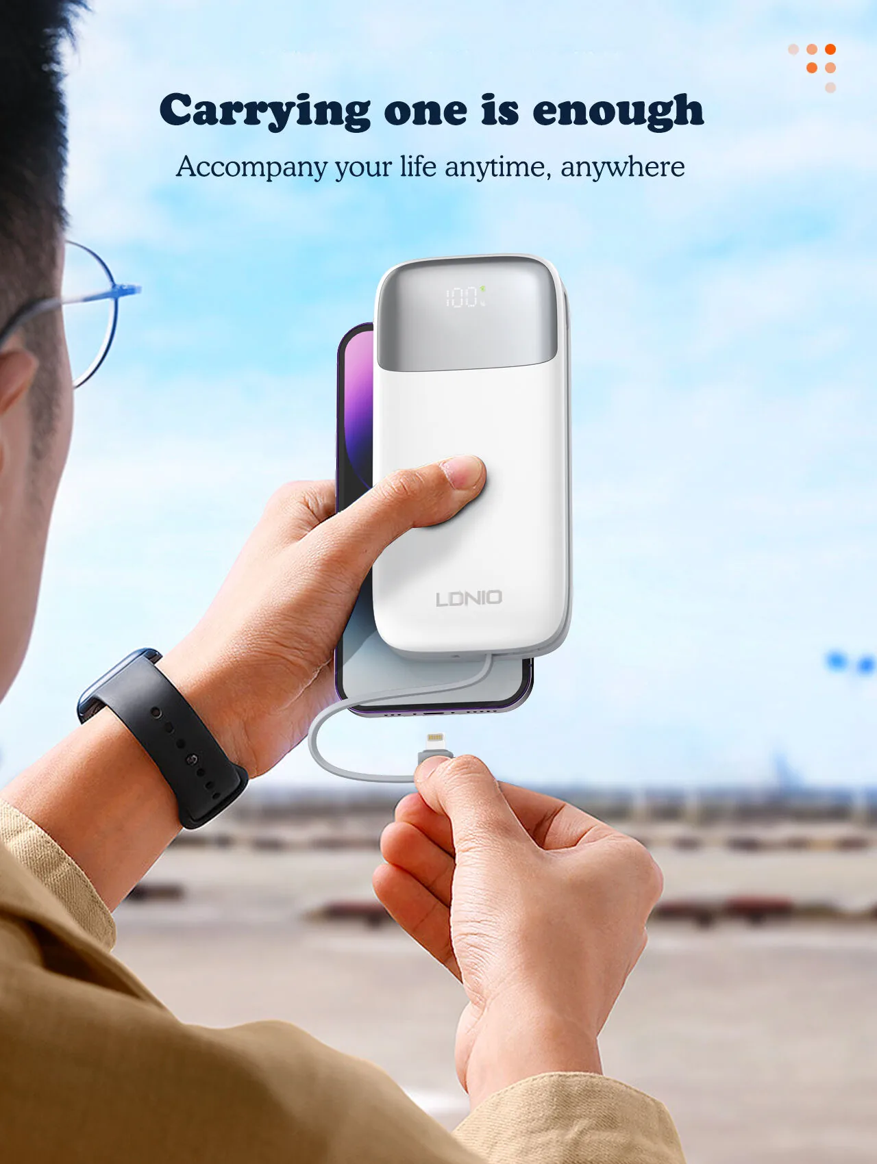 LDNIO 20000mAh 22.5W Fast Charging Power Bank PQ20 for Sale in Pakistan