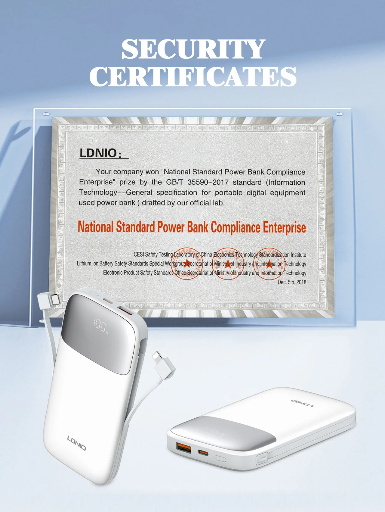 LDNIO 20000mAh 22.5W Fast Charging Power Bank PQ20 for Sale in Pakistan