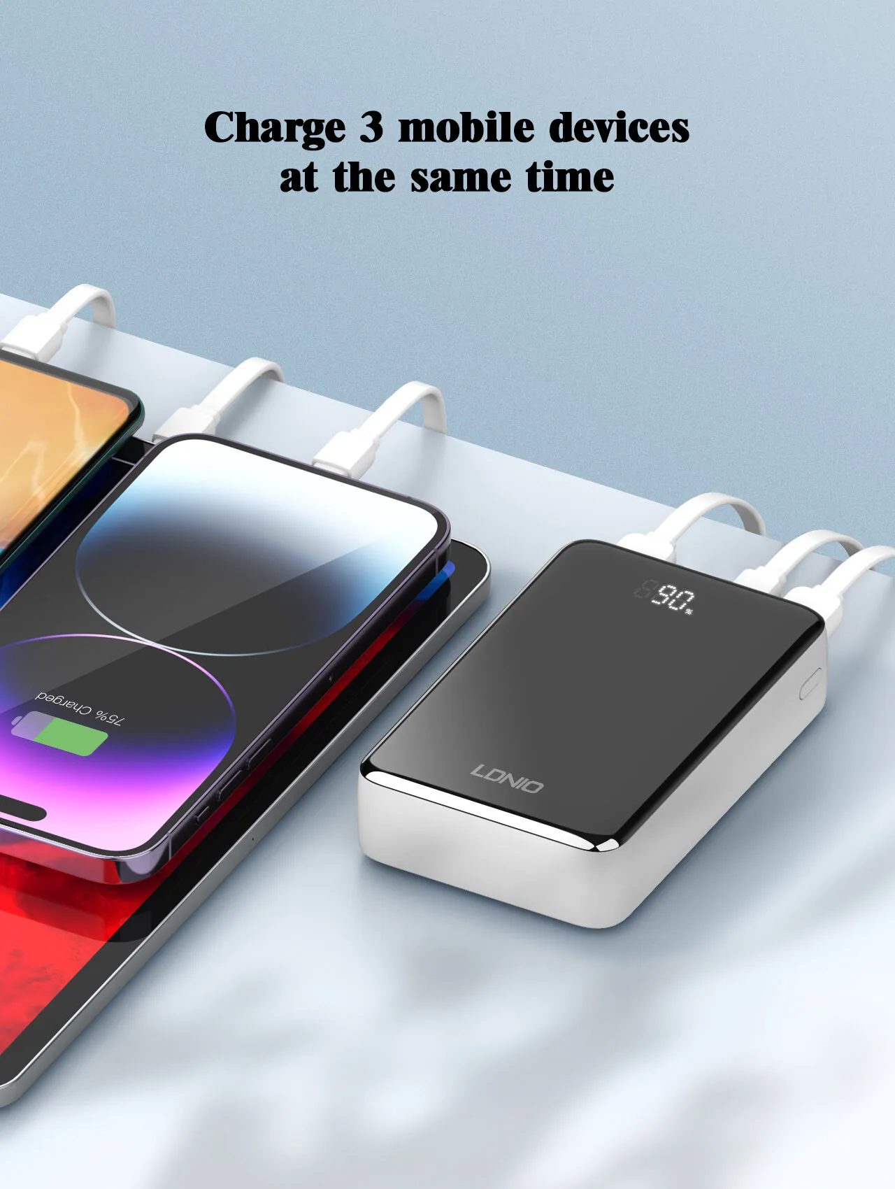 LDNIO 20000mAh Digital Display Power Bank PQ22 for Sale in Pakistan
