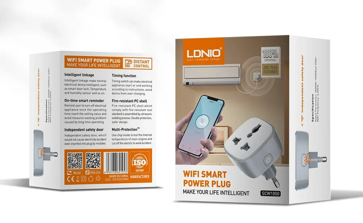 LDNIO SCW1050 Wi-Fi Smart Power Socket for Sale in Pakistan