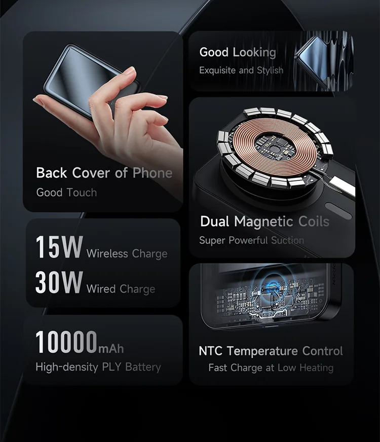 MCDODO 30W MAGNETIC WIRELESS 10000MAH POWER BANK MC5931 for Sale in Pakistan