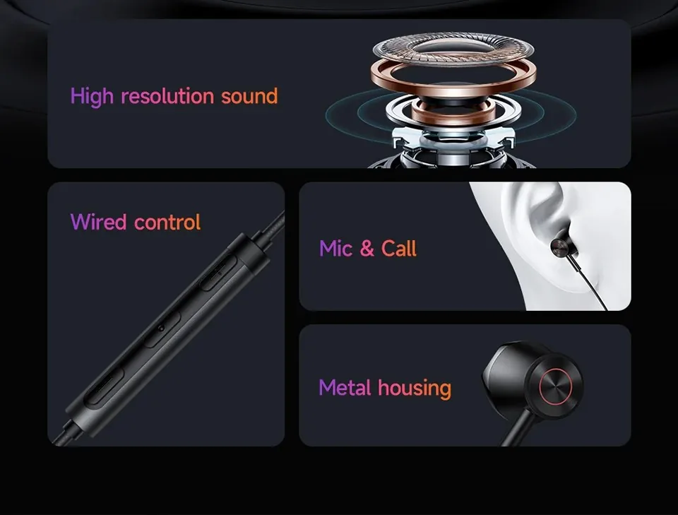 MCDODO Type-C Stereo Sound Wired Earphone HD Call Microphone Headphone HP-4070 for Sale in Pakistan