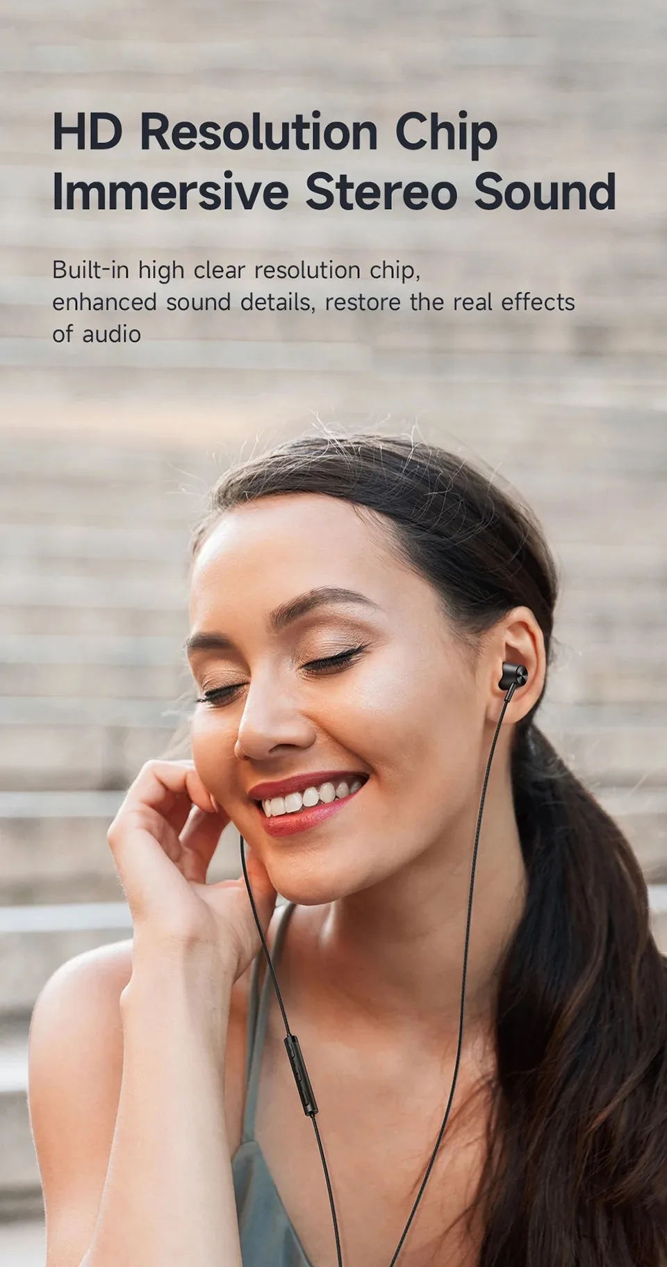 MCDODO Type-C Stereo Sound Wired Earphone HD Call Microphone Headphone HP-4070 for Sale in Pakistan