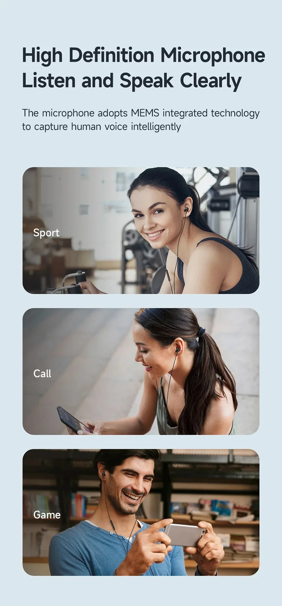 MCDODO Type-C Stereo Sound Wired Earphone HD Call Microphone Headphone HP-4070 for Sale in Pakistan