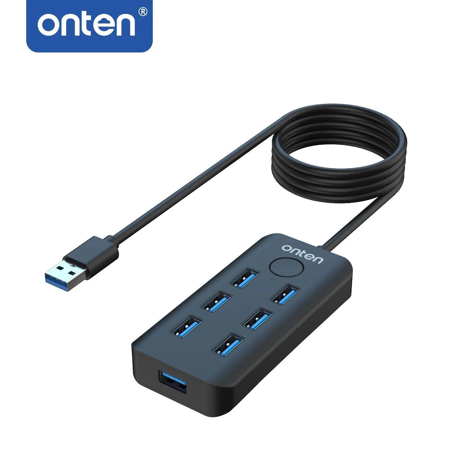 Onten USB 3.2 Gen1 6-Port 5G Hub with Ethernet Card OTN-8121 for Sale in Pakistan
