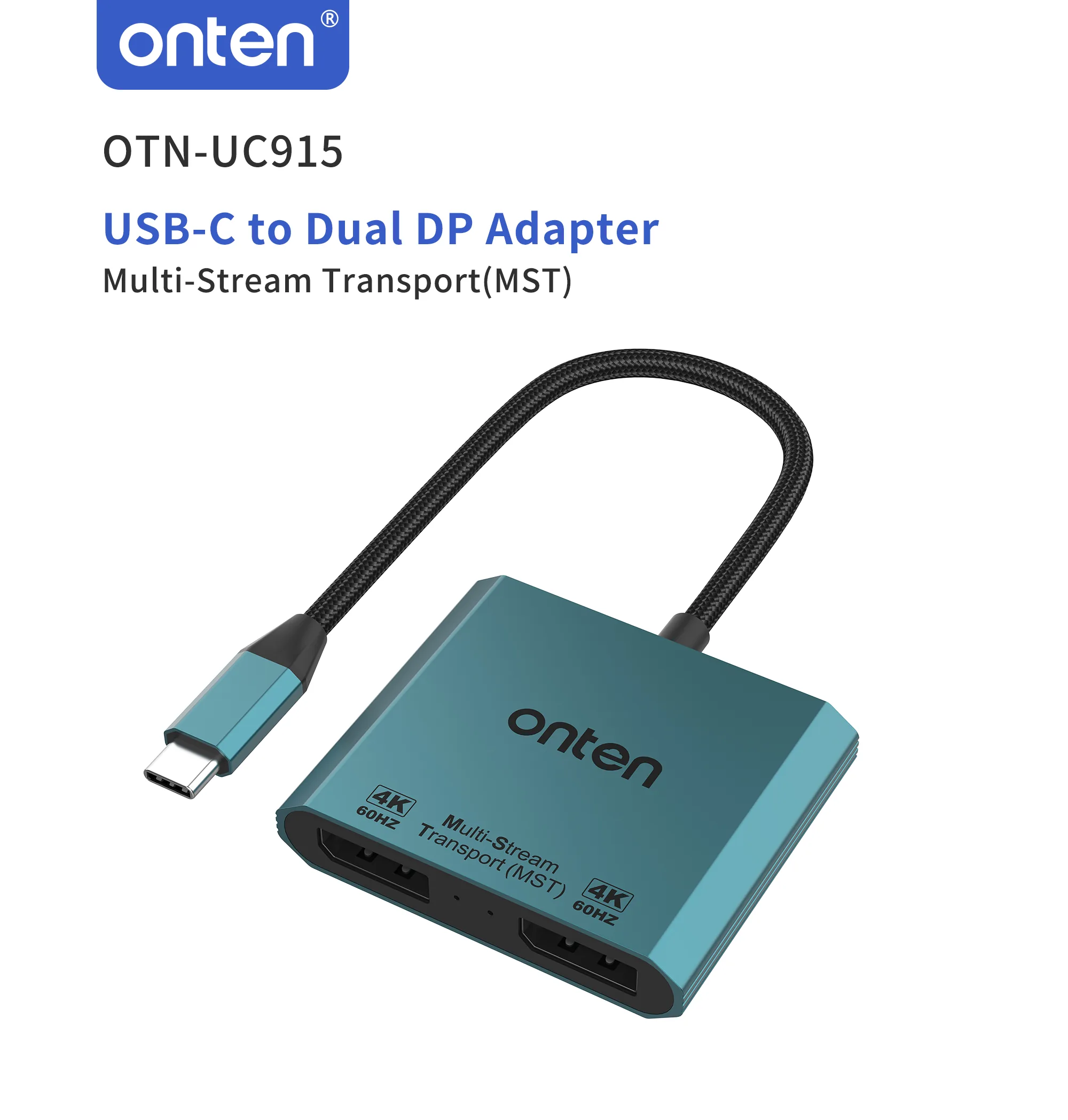 Onten USB-C to Dual DP Adapter 4K@60Hz UC915 for Sale in Pakistan