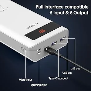 ROMOSS Sense 8PF 30000mAh Power Bank 22.5W Fast Charger for Sale in Pakistan
