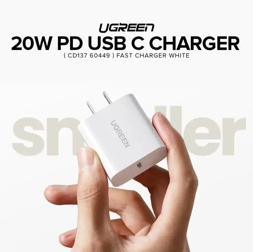 UGREEN 20760 20W PD Fast Charger White for Sale in Pakistan
