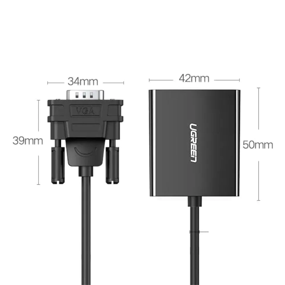 UGREEN 50945 VGA to HDMI Adapter Display For TV & Projector for Sale in Pakistan