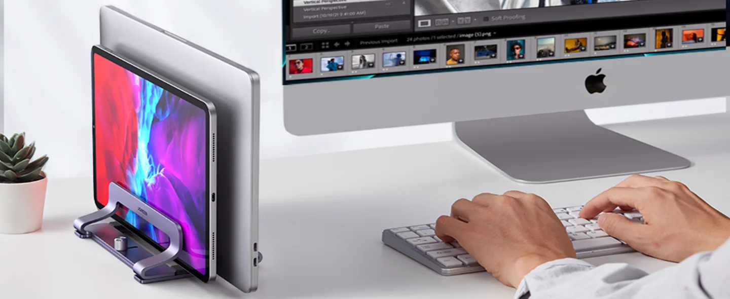 UGREEN 60643 Vertical MacBook Laptop Dual-Stand, Scratch Resistant & Aluminum Alloy. for Sale in Pakistan