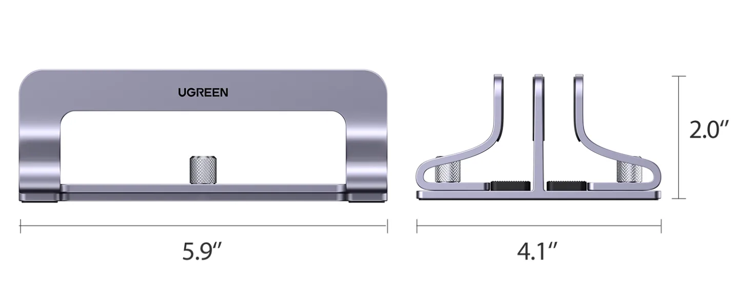 UGREEN 60643 Vertical MacBook Laptop Dual-Stand, Scratch Resistant & Aluminum Alloy. for Sale in Pakistan