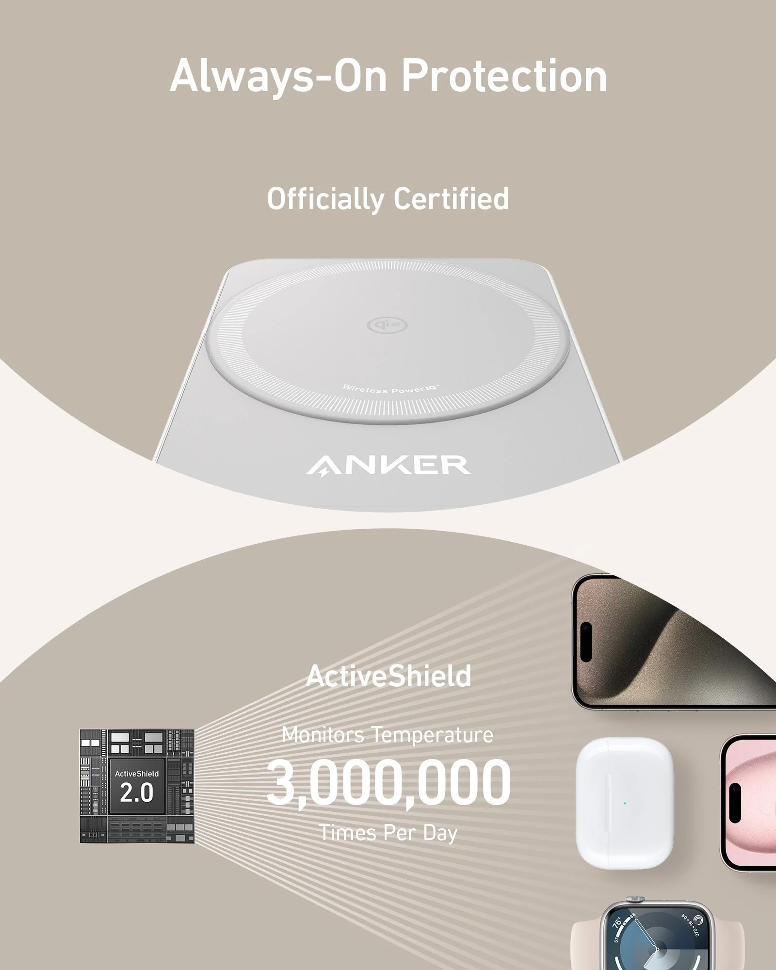 Anker MagGo Wireless Charging Station (Foldable 3-in-1) B2557, Anker MagGo Wireless Charging Station (Foldable 3-in-1) B2557 for Sale