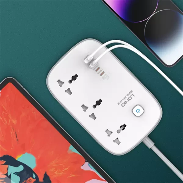 LDNIO 3AC Outlets 4-USB Power Strip SC3416, LDNIO 3AC Outlets 4-USB Power Strip SC3416 for Sale