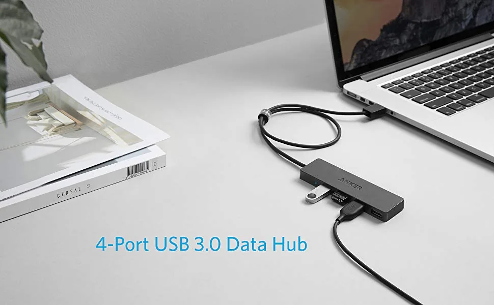 Anker A7516 4-Port USB 3.0 Ultra Slim Data Hub Extended Cable For Macbook, Mac Pro / Mini, IMac, Surface Pro, XPS, Notebook PC Hub , Anker A7516 4-Port USB 3.0 Ultra Slim Data Hub Extended Cable For Macbook, Mac Pro / Mini, IMac, Surface Pro, XPS, Noteboo