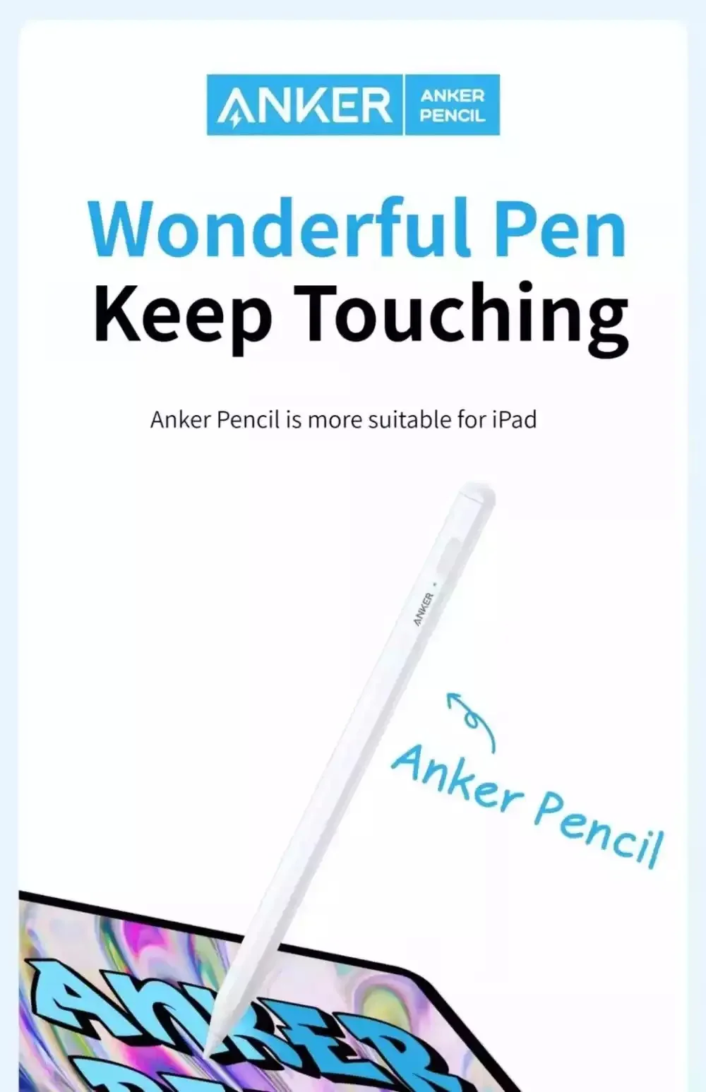 Anker Pencil Capacitive Stylus Pen , A7139 , Anker Pencil Capacitive Stylus Pen , A7139 for sale , Anker Pencil Capacitive Stylus Pen , A7139 for Sale in Pakistan , Anker Pencil Capacitive Stylus Pen , A7139 Available in Pakistan , Anker Pencil Capacitive