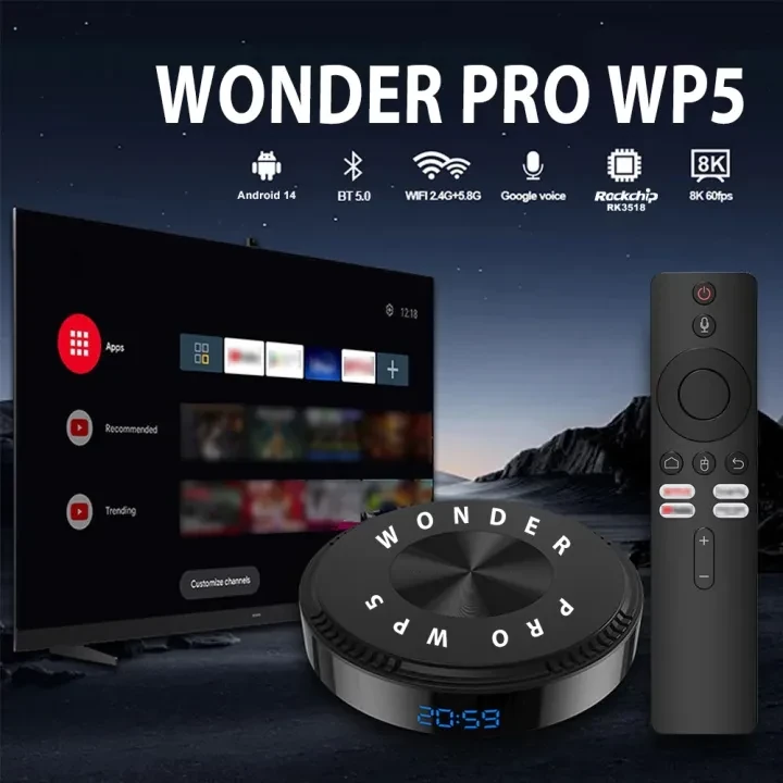 Android TV Box Wonder Pro WP5 , Android TV Box Wonder Pro WP5 for sale , Android TV Box Wonder Pro WP5 for Sale in Pakistan , Android TV Box Wonder Pro WP5 Available in Pakistan , Android TV Box Wonder Pro WP5 in lowest price