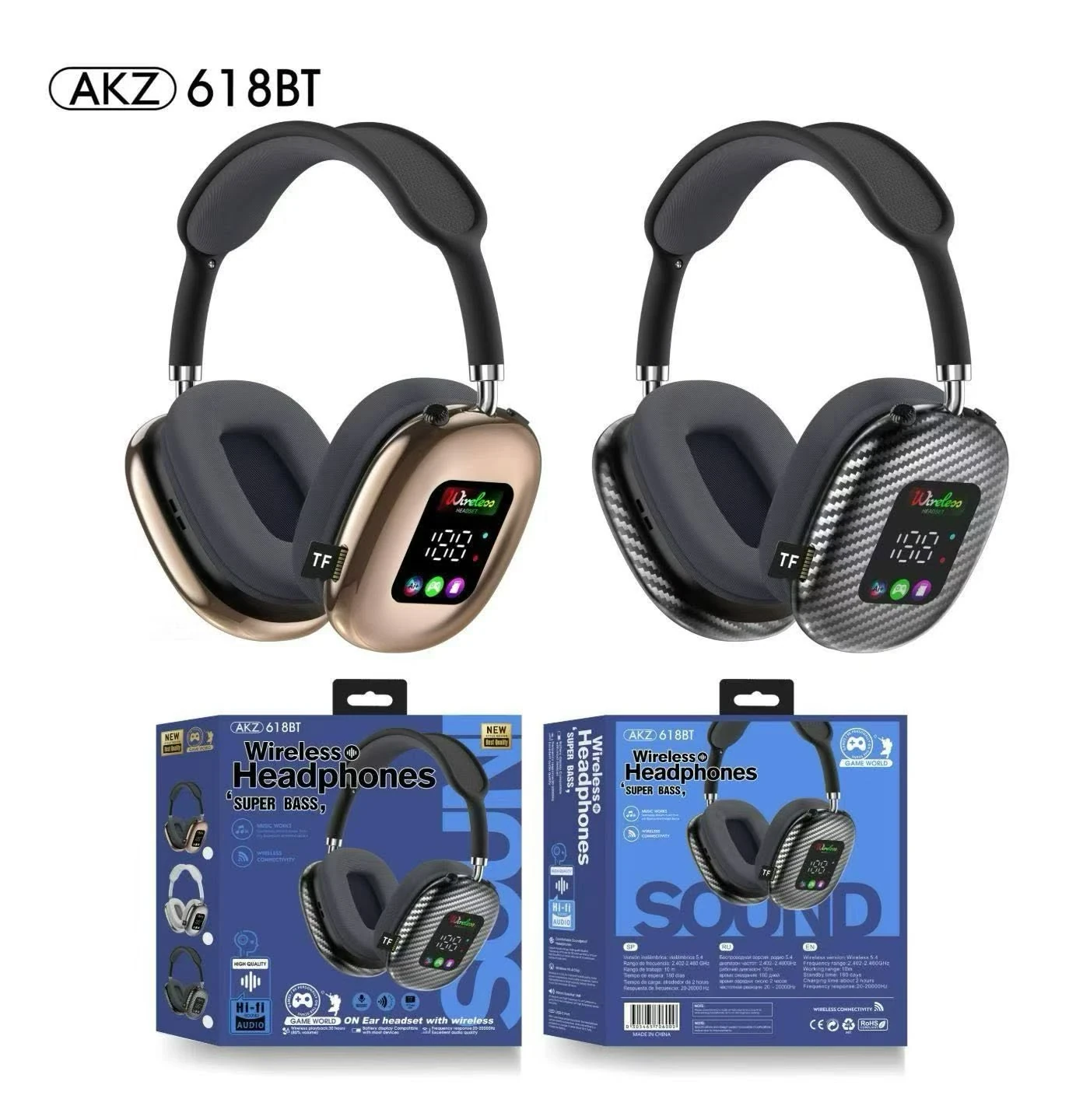 Bluetooth Headphone AKZ618 , Bluetooth Headphone AKZ618 for sale , Bluetooth Headphone AKZ618 for Sale in Pakistan , Bluetooth Headphone AKZ618 Available in Pakistan , Bluetooth Headphone AKZ618 in lowest price