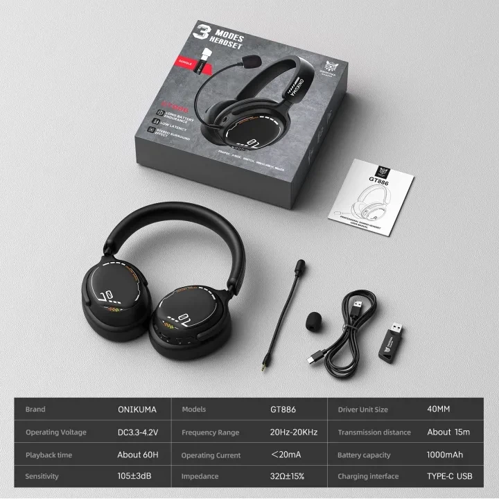 Onikuma 2.4G Gaming Headphone Wireless GT886 , Onikuma 2.4G Gaming Headphone Wireless GT886 for sale , Onikuma 2.4G Gaming Headphone Wireless GT886 for Sale in Pakistan , Onikuma 2.4G Gaming Headphone Wireless GT886 Available in Pakistan , Onikuma 2.4G Ga