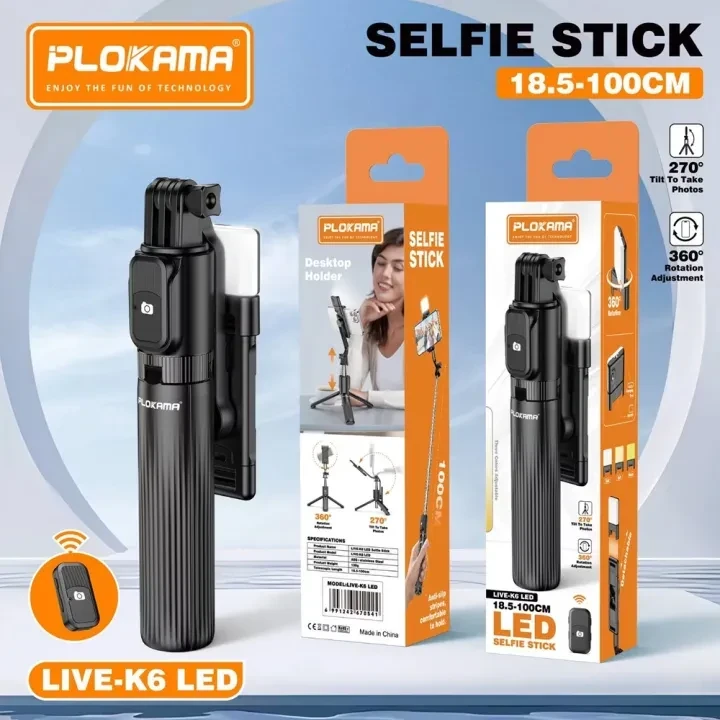 Plokama Selfie Stick Live K6 , Plokama Selfie Stick Live K6 for sale , Plokama Selfie Stick Live K6 for Sale in Pakistan , Plokama Selfie Stick Live K6 Available in Pakistan , Plokama Selfie Stick Live K6 in lowest price