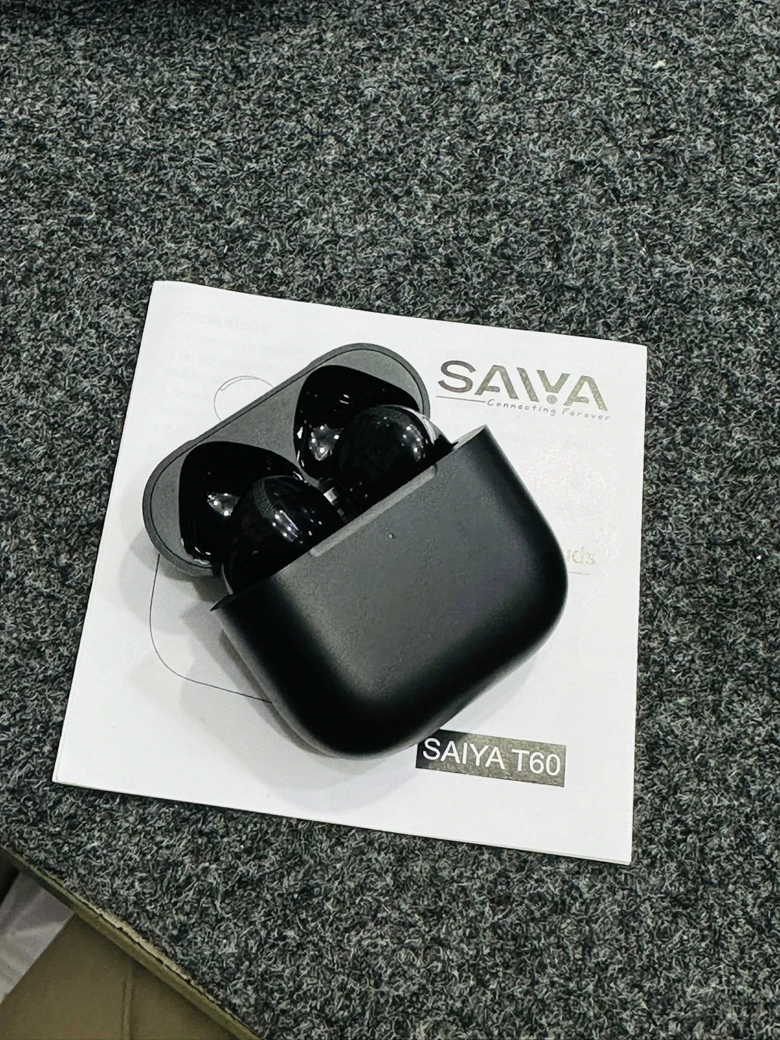 Saiya T60 AirPods Black , Saiya T60 AirPods Black for sale , Saiya T60 AirPods Black for Sale in Pakistan , Saiya T60 AirPods Black Available in Pakistan , Saiya T60 AirPods Black in lowest price