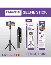SELFIE STICK LIVE K8 LED 130CM, SELFIE STICK LIVE K8 LED 130CM for Sale