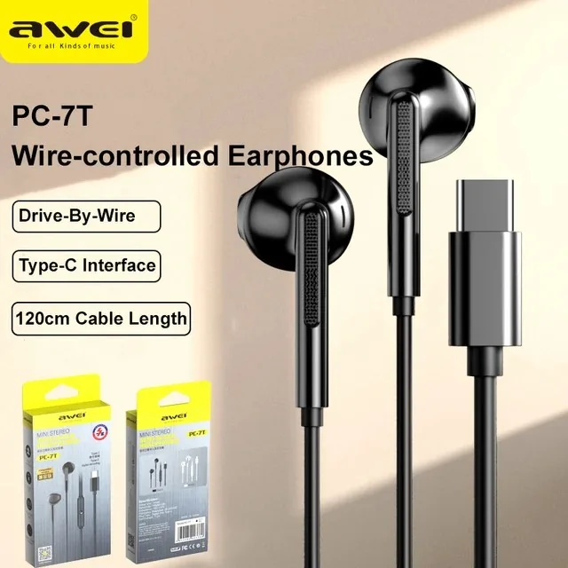 Awei PC-7T/PC-7 Wired Headphones With Mic Earphones Type C Hands-free for
Sale in Pakistan , Awei PC-7T/PC-7 Wired Headphones With Mic Earphones Type C Hands-free for
Sale in Pakistan for sale , Awei PC-7T/PC-7 Wired Headphones With Mic Earphones Type C