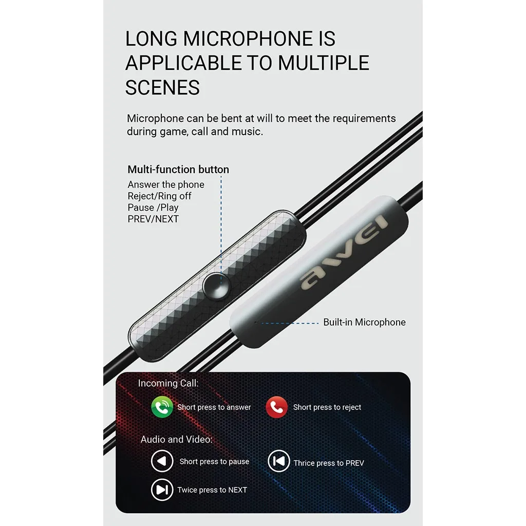 Awei PC-7T/PC-7 Wired Headphones With Mic Earphones Type C Hands-free for
Sale in Pakistan , Awei PC-7T/PC-7 Wired Headphones With Mic Earphones Type C Hands-free for
Sale in Pakistan for sale , Awei PC-7T/PC-7 Wired Headphones With Mic Earphones Type C