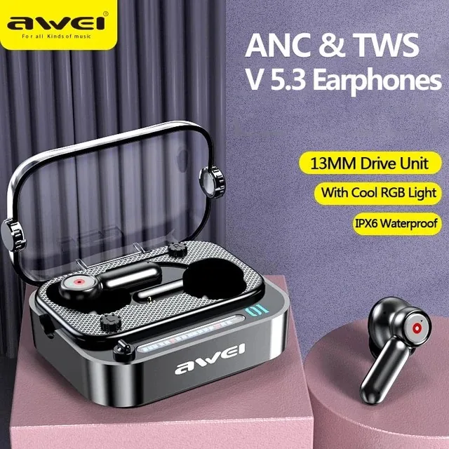 Awei T58 ANC V5.3 Wireless Bluetooth Earphones , Awei T58 ANC V5.3 Wireless Bluetooth Earphones for sale , Awei T58 ANC V5.3 Wireless Bluetooth Earphones for Sale in Pakistan , Awei T58 ANC V5.3 Wireless Bluetooth Earphones Available in Pakistan , Awei T5