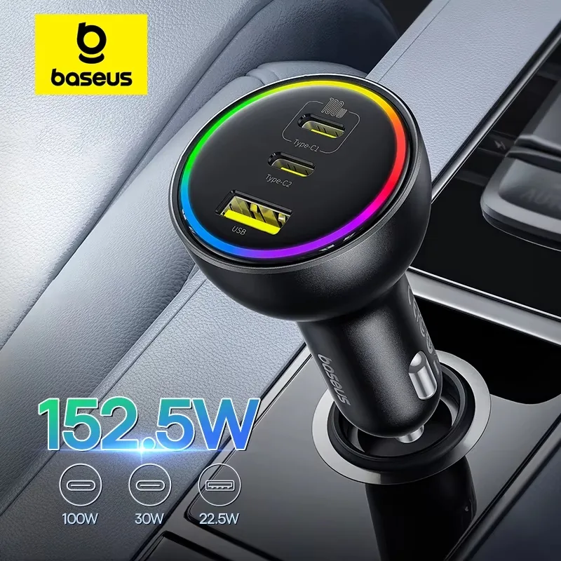 Baseus 152.5W Multi-Port Fast Charge 2C+U Car Charger Cluster Black , Baseus 152.5W Multi-Port Fast Charge 2C+U Car Charger Cluster Black for sale , Baseus 152.5W Multi-Port Fast Charge 2C+U Car Charger Cluster Black for Sale in Pakistan , Baseus 152.5W M