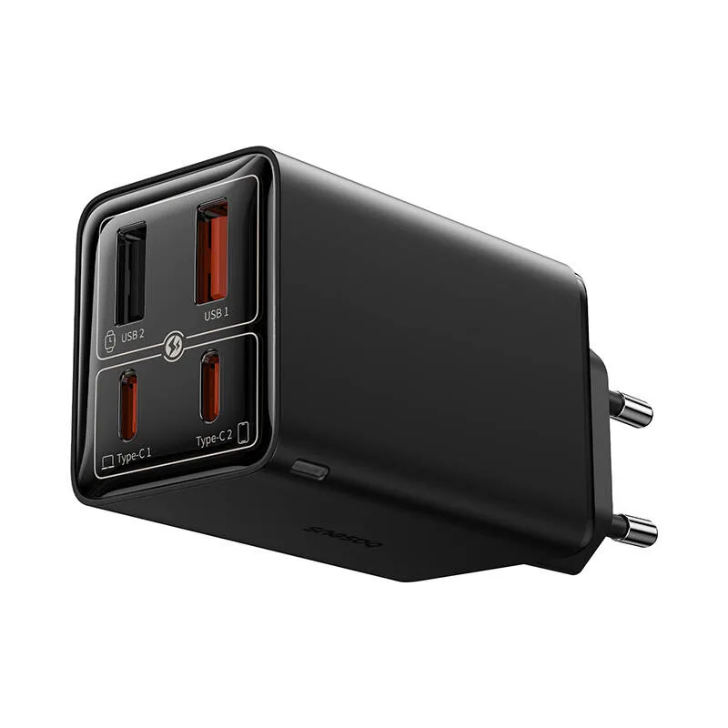 Baseus 2C+2U 65W GaN6 Pro Fast Charger EU Cluster Black for Sale in Pakistan , Baseus 2C+2U 65W GaN6 Pro Fast Charger EU Cluster Black for Sale in Pakistan for sale , Baseus 2C+2U 65W GaN6 Pro Fast Charger EU Cluster Black for Sale in Pakistan for Sale in