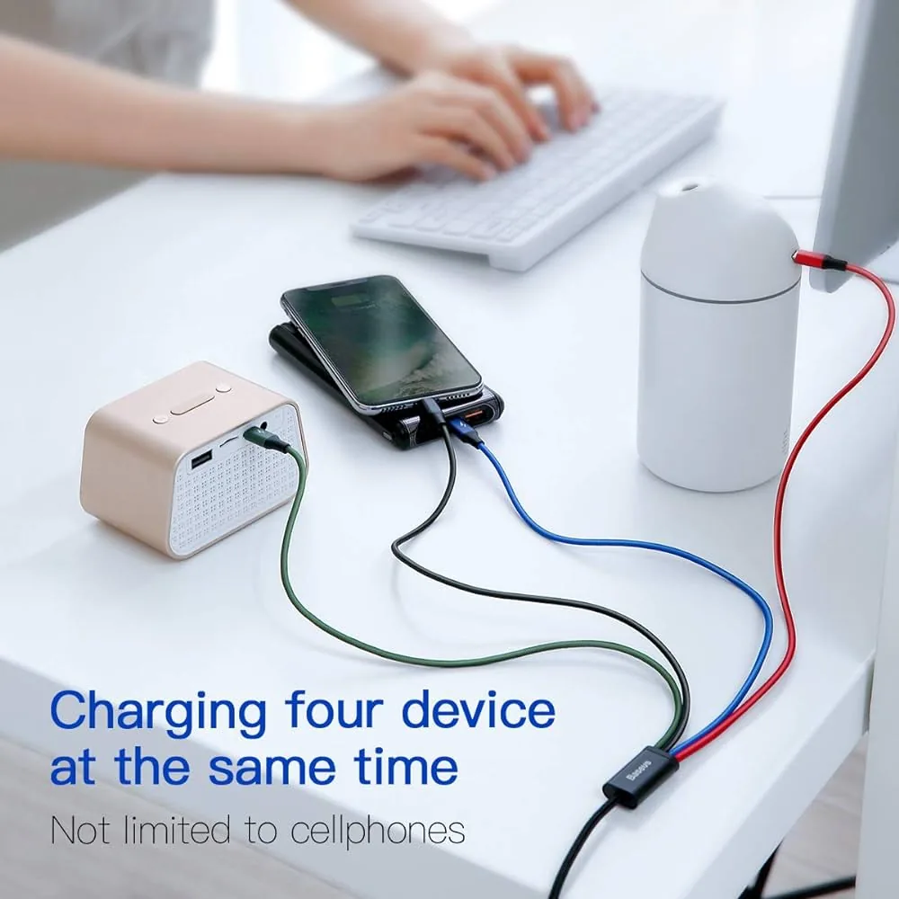 Baseus 4-in-1 Fast Charging Cable For lightning+Type-C (2) Micro 3.5A , Baseus 4-in-1 Fast Charging Cable For lightning+Type-C (2) Micro 3.5A for sale , Baseus 4-in-1 Fast Charging Cable For lightning+Type-C (2) Micro 3.5A for Sale in Pakistan , Baseus 4-