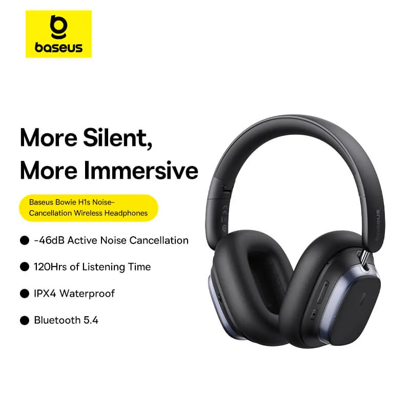 Baseus Bowie H1s Noise Cancellation Wireless Headphones , Baseus Bowie H1s Noise Cancellation Wireless Headphones for sale , Baseus Bowie H1s Noise Cancellation Wireless Headphones for Sale in Pakistan , Baseus Bowie H1s Noise Cancellation Wireless Headph