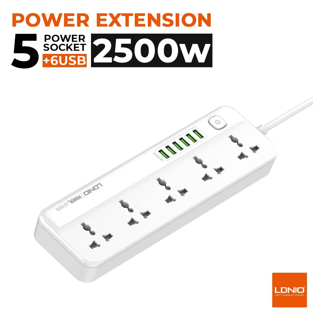 LDNIO 5AC Outlets Universal Power Strip SC5614 , LDNIO 5AC Outlets Universal Power Strip SC5614 for sale , LDNIO 5AC Outlets Universal Power Strip SC5614 for Sale in Pakistan , LDNIO 5AC Outlets Universal Power Strip SC5614 Available in Pakistan , LDNIO 5