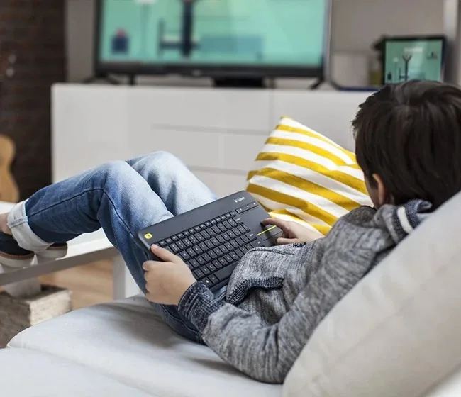 Logitech K400 Plus Wireless Touch Keyboard , Logitech K400 Plus Wireless Touch Keyboard for sale , Logitech K400 Plus Wireless Touch Keyboard for Sale in Pakistan , Logitech K400 Plus Wireless Touch Keyboard Available in Pakistan , Logitech K400 Plus Wire