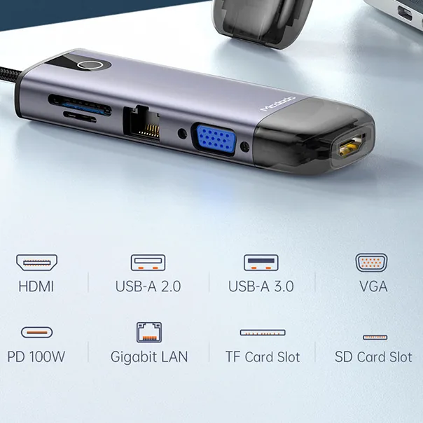 MCDODO 10-in-1 USB-C Multiports Hub HU-7420 , MCDODO 10-in-1 USB-C Multiports Hub HU-7420 for sale , MCDODO 10-in-1 USB-C Multiports Hub HU-7420 for Sale in Pakistan , MCDODO 10-in-1 USB-C Multiports Hub HU-7420 Available in Pakistan , MCDODO 10-in-1 USB-