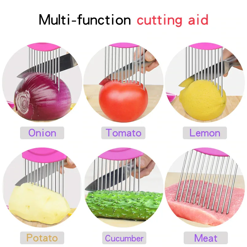 2021 New Kitchen Gadgets Onion Slicer Tomato Vegetables Safe Fork vegetables Slicing Cutting Tools , 2021 New Kitchen Gadgets Onion Slicer Tomato Vegetables Safe Fork vegetables Slicing Cutting Tools for sale , 2021 New Kitchen Gadgets Onion Slicer Tomato