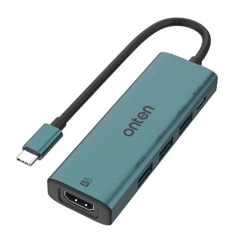 Onten OTN-UC123 5 in 1 USB-C to HDMI Docking Station HDMI +USB 3.0 x1 +USB 2.0 x2+PD3.0 , Onten OTN-UC123 5 in 1 USB-C to HDMI Docking Station HDMI +USB 3.0 x1 +USB 2.0 x2+PD3.0 for sale , Onten OTN-UC123 5 in 1 USB-C to HDMI Docking Station HDMI +USB 3.0