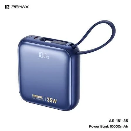 Remax Power Bank 10000MAH AS-181-35 35W - Blue , Remax Power Bank 10000MAH AS-181-35 35W - Blue for sale , Remax Power Bank 10000MAH AS-181-35 35W - Blue for Sale in Pakistan , Remax Power Bank 10000MAH AS-181-35 35W - Blue Available in Pakistan , Remax P