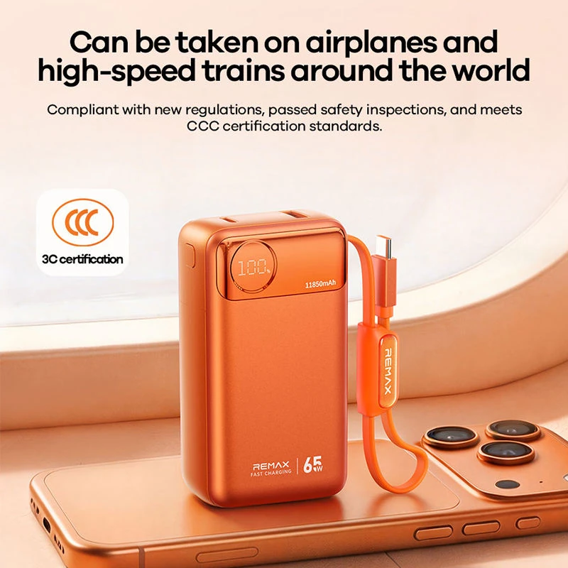 Remax Power Bank 11850MAH T132 65W - Orange , Remax Power Bank 11850MAH T132 65W - Orange for sale , Remax Power Bank 11850MAH T132 65W - Orange for Sale in Pakistan , Remax Power Bank 11850MAH T132 65W - Orange Available in Pakistan , Remax Power Bank 11