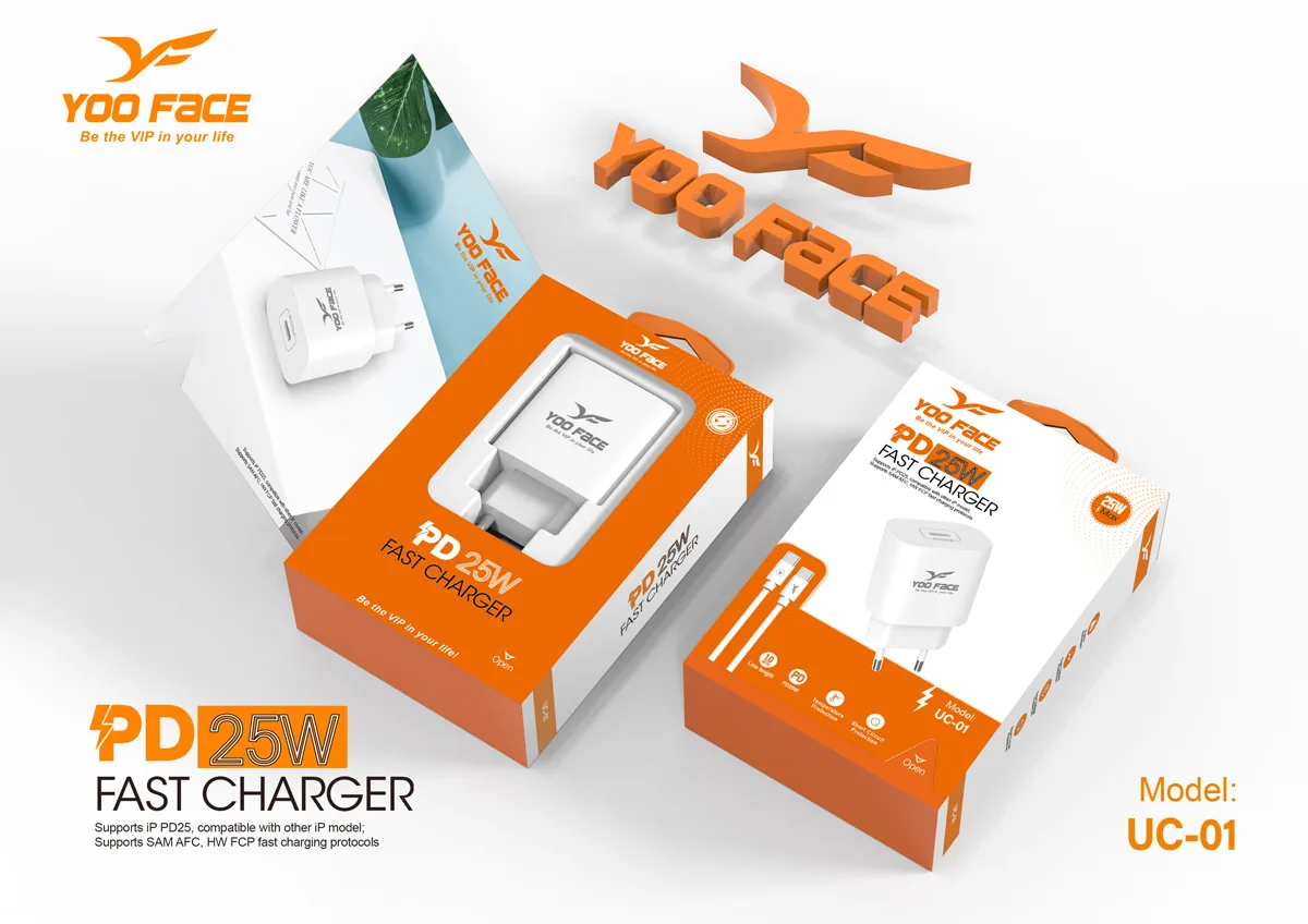 Yoo Face USB-C 25W Fast Charger with Cable UC-01 , Yoo Face USB-C 25W Fast Charger with Cable UC-01 for sale , Yoo Face USB-C 25W Fast Charger with Cable UC-01 for Sale in Pakistan , Yoo Face USB-C 25W Fast Charger with Cable UC-01 Available in Pakistan ,
